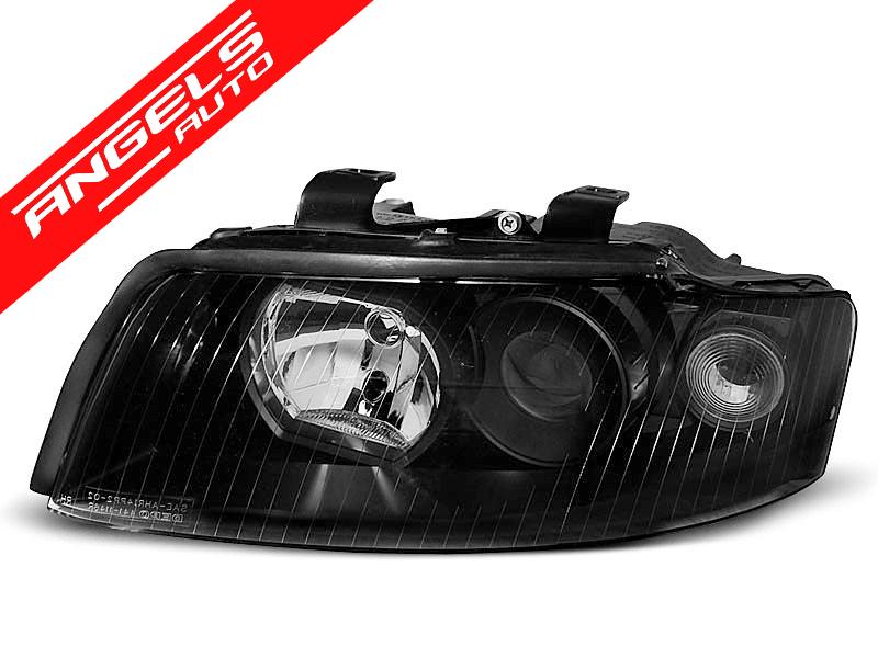 Faruri cu lupa compatibile cu Audi A4 B6 2000-2004 Negre - imagine 3