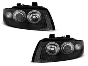 Faruri XENON Faruri ANGEL EYES Negru potrivite pentru compatibile cu Audi A4 10.00-10.04