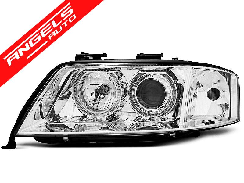Faruri XENON Faruri ANGEL EYES CHROME potrivite pentru compatibile cu Audi A6 05.97-09.99 - imagine 3