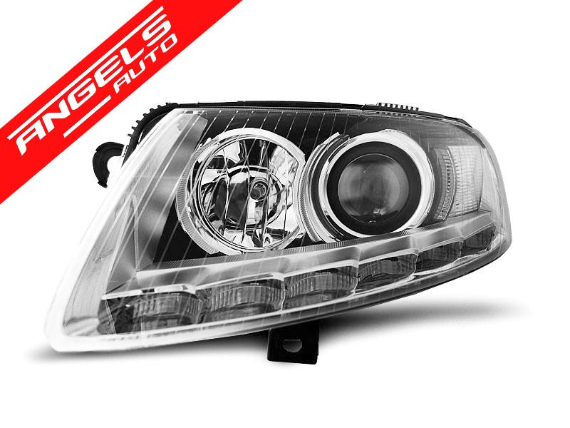 Faruri XENON Faruri TRUE DRL CHROME potrivite pentru compatibile cu Audi A6 C6 04.04-08 - imagine 3