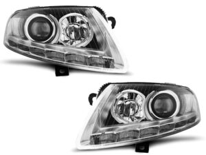 Faruri XENON Faruri TRUE DRL CHROME potrivite pentru compatibile cu Audi A6 C6 04.04-08