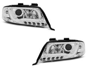 Faruri TUBE LIGHT DRL CHROME potrivite pentru compatibile cu Audi A6 05.97-05.01
