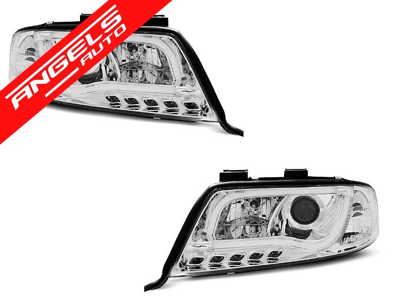 Faruri TUBE LIGHT DRL CHROME potrivite pentru compatibile cu Audi A6 05.97-05.01