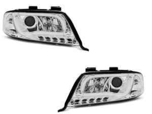 Faruri TUBE LIGHT DRL CHROME potrivite pentru compatibile cu Audi A6 06.01-05.04