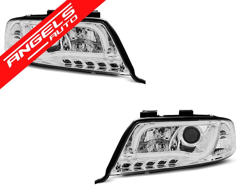 Faruri TUBE LIGHT DRL CHROME potrivite pentru compatibile cu Audi A6 06.01-05.04