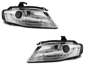 Faruri XENON Faruri TRUE DRL CHROME potrivite pentru compatibile cu Audi A4 B8 04.08-11