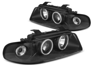 Faruri ANGEL EYES CCFL compatibile cu Audi A4 94-98 Negru