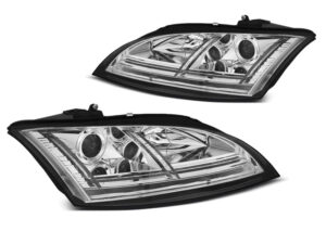 Faruri XENON Faruri LED DRL SEQ compatibile cu Audi TT 8J (2006-2010) Crom