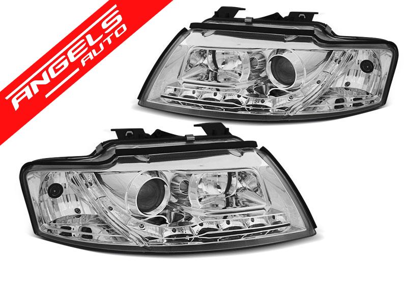 Faruri DAYLIGHT compatibile cu Audi A4 B6 Cabrio (2002-2006) Crom