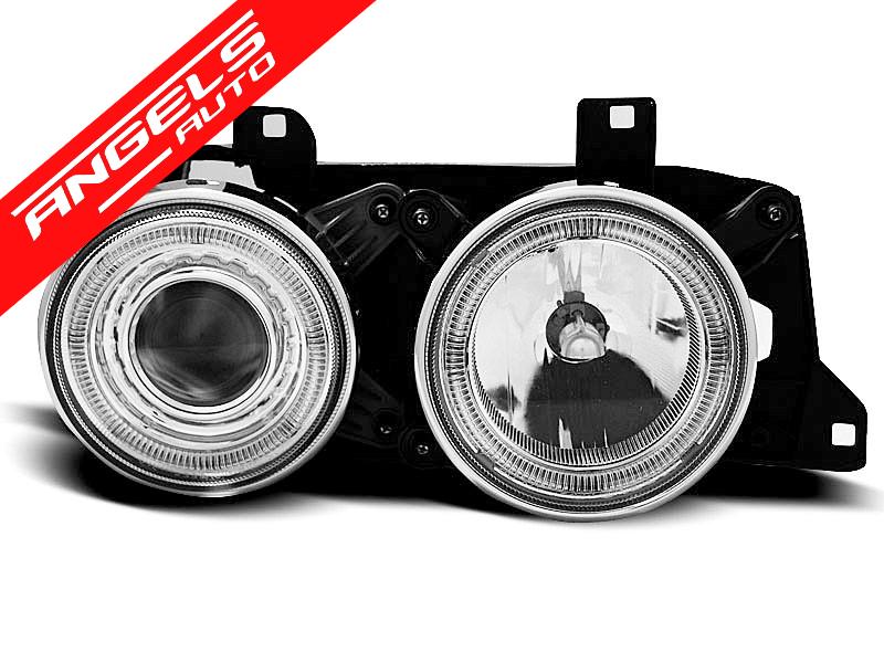 Faruri ANGEL EYES compatibile cu BMW E32/E34 CHROME - imagine 3
