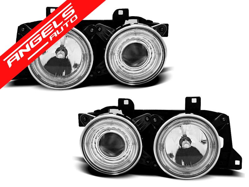 Faruri ANGEL EYES compatibile cu BMW E32/E34 CHROME