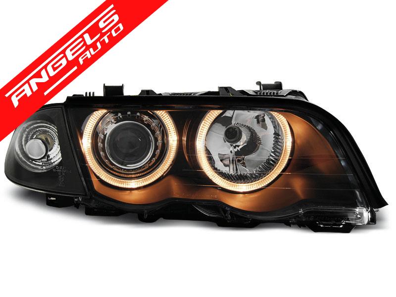 Faruri ANGEL EYES compatibile cu BMW E46 Sedan Non facelift 98-01 - imagine 2