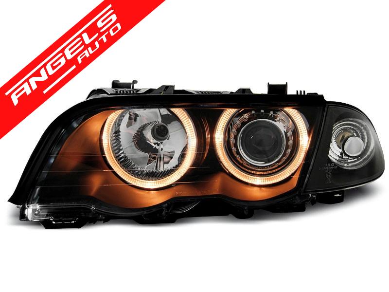 Faruri ANGEL EYES compatibile cu BMW E46 Sedan Non facelift 98-01 - imagine 3