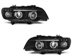 Faruri ANGEL EYES compatibile cu BMW X5 E53 1999-2003 CHROME