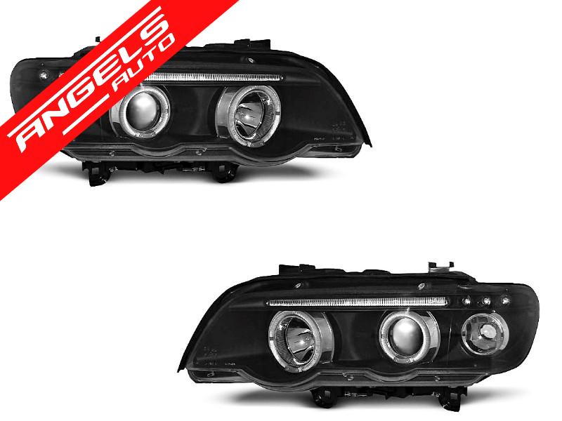Faruri ANGEL EYES compatibile cu BMW X5 E53 1999-2003 CHROME