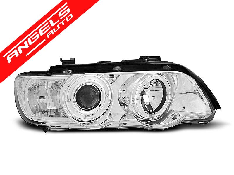 Faruri ANGEL EYES CHROME potrivite pentru compatibile cu BMW X5 E53 09.99-10.03 - imagine 2