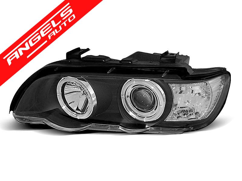 Faruri ANGEL EYES Negru potrivite pentru compatibile cu BMW X5 E53 09.99-10.03 - imagine 3
