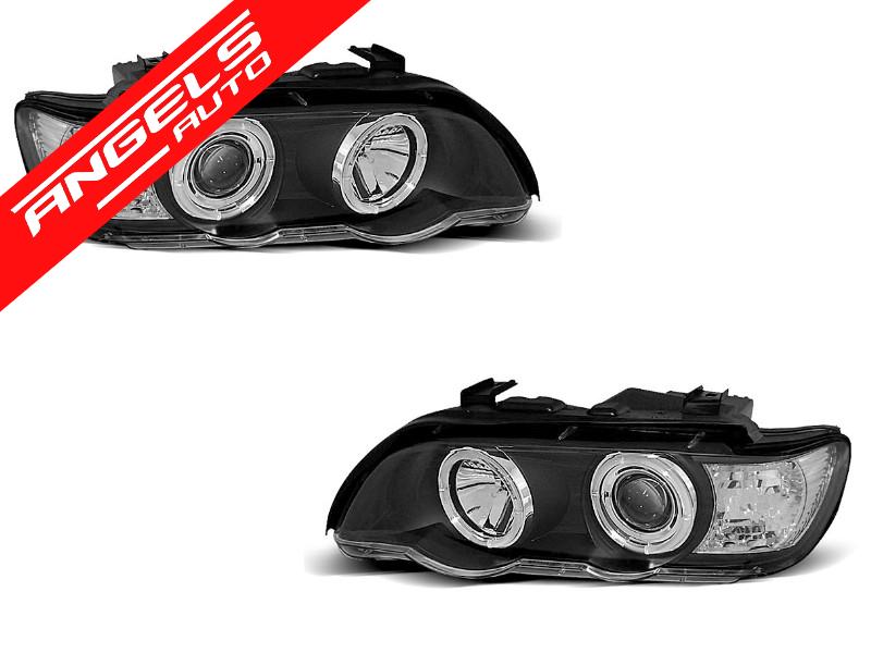 Faruri ANGEL EYES Negru potrivite pentru compatibile cu BMW X5 E53 09.99-10.03