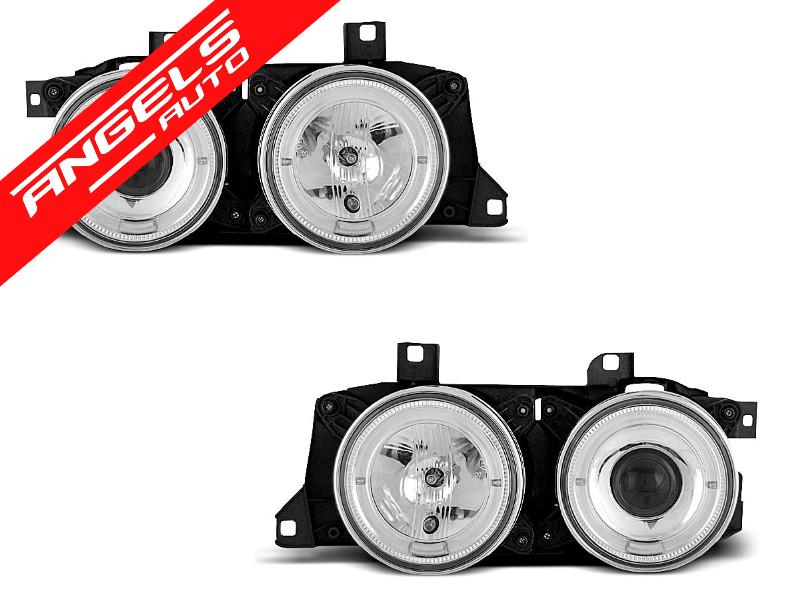 Faruri ANGEL EYES compatibile cu BMW Seria 7 E32/E3 CHROME