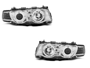 Faruri XENON Faruri ANGEL EYES CHROME potrivite pentru compatibile cu BMW  E38 09.98-07.01