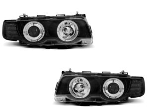 Faruri Angel Eyes compatibile cu BMW  Seria 7 E38 1998-2001 Xenon