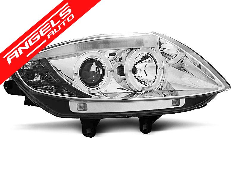 Faruri ANGEL EYES compatibile cu BMW Z4 E85 E86 02-08 CHROME - imagine 2