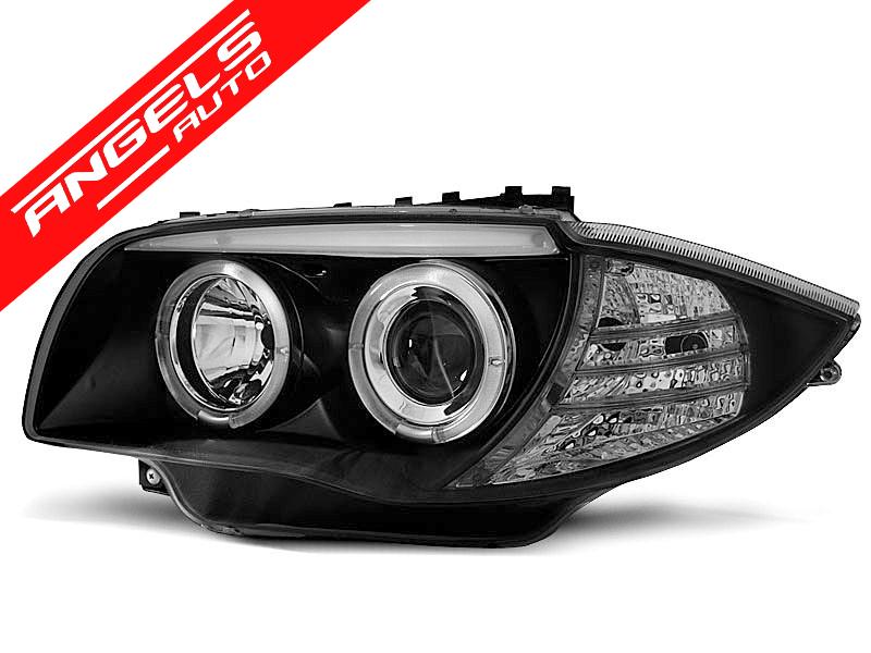 Faruri ANGEL EYES compatibile cu BMW Seria 1 E87 04-11 Negru - imagine 3