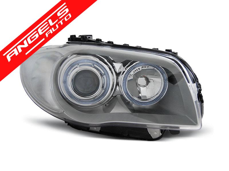 Faruri ANGEL EYES compatibile cu BMW Seria 1 E87/E81/82/88 04-11 CHROME - imagine 2