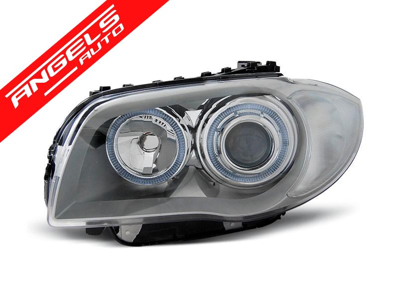 Faruri ANGEL EYES compatibile cu BMW Seria 1 E87/E81/82/88 04-11 CHROME - imagine 3