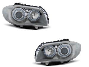 Faruri ANGEL EYES compatibile cu BMW  Seria 1 E87/E81/82/88 04-11 CHROME