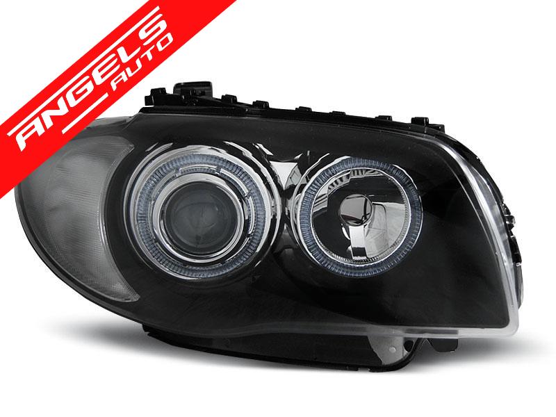 Faruri ANGEL EYES compatibile cu BMW Seria 1 E87 Black Model - imagine 2