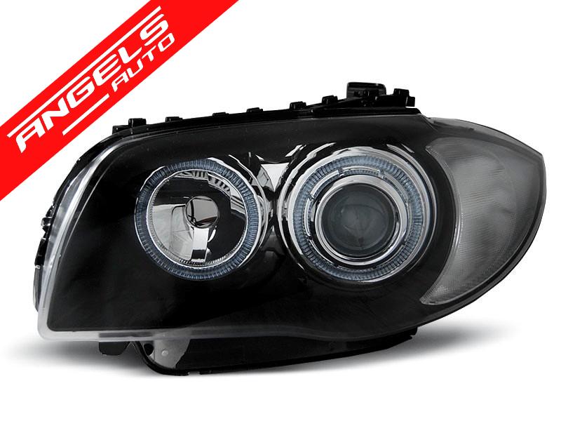 Faruri ANGEL EYES compatibile cu BMW Seria 1 E87 Black Model - imagine 3