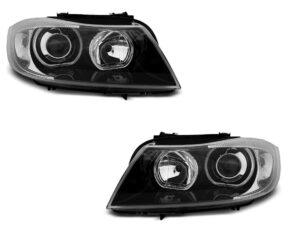 Faruri Angel Eyes LED compatibile cu BMW Seria 3 E90/E91 (03.2005-2011)