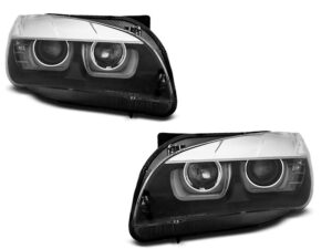 Faruri XENON Faruri U-LED LIGHT Negru potrivite pentru compatibile cu BMW X1 E84 08.12-01.14