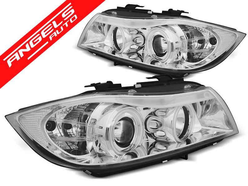 Faruri ANGEL EYES CCFL compatibile cu BMW Seria 3 E90/E91 05-08 CHROME