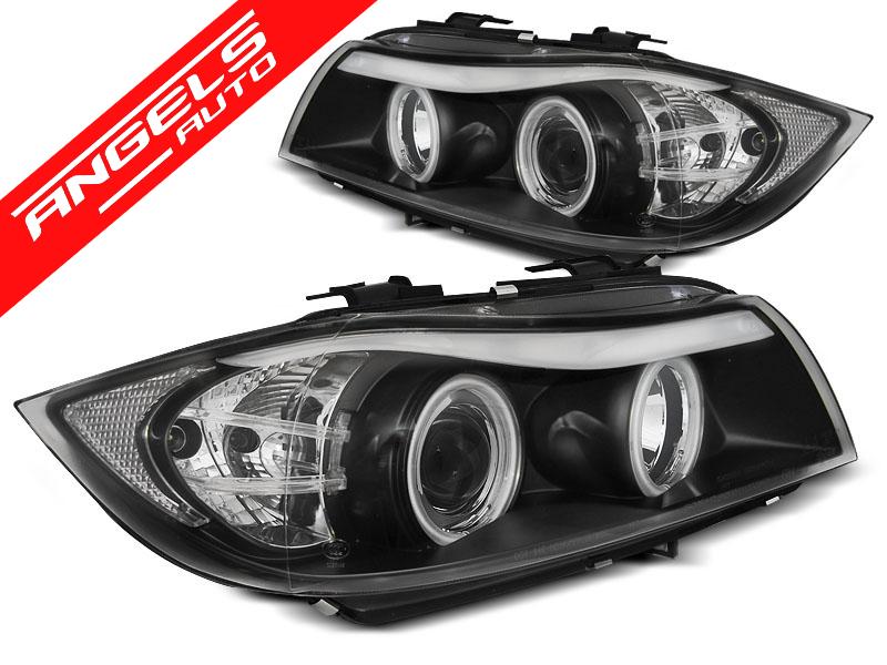 Faruri ANGEL EYES CCFL compatibile cu BMW E90/E91 05-08 Negru