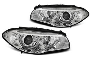 Faruri XENON Faruri ANGEL EYES LED DRL CHROME SEQ potrivite pentru compatibile cu BMW  F10/F11 10-13