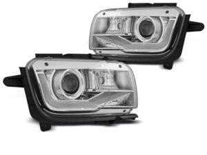Faruri Tube Light compatibile cu Chevrolet Camaro 2009-2013 Fundal Crom