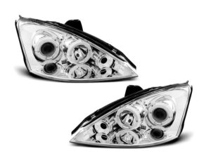 Faruri Angel Eyes compatibile cu Ford FOCUS 1998-2001 CHROME