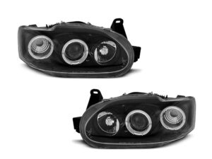 Faruri Angel Eyes compatibile cu Ford ESCORT 1995-2000 Black