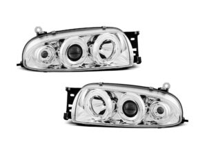 Faruri compatibile cu Ford FIESTA MK4 10.95-08.99 ANGEL EYES CHROME