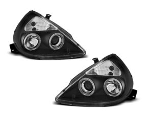 Faruri Angel Eyes compatibile cu Ford KA 1996-2008 Negru