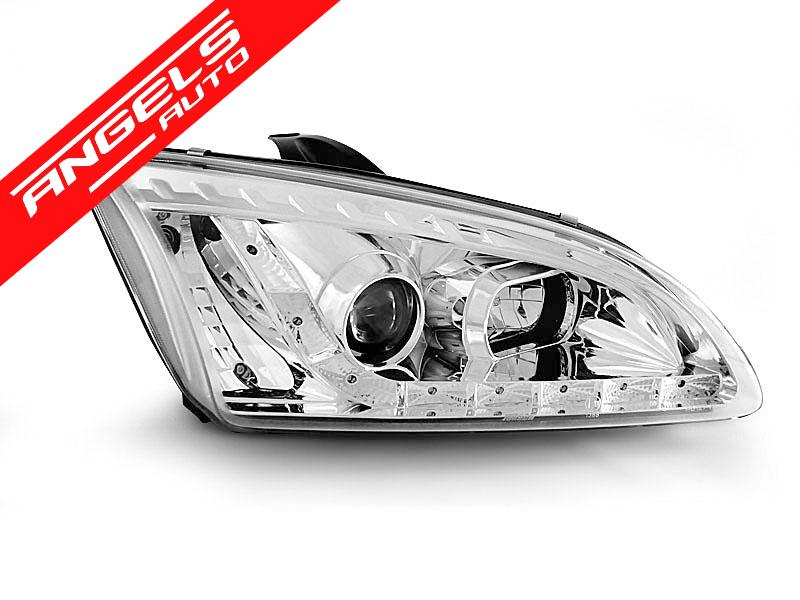 Faruri compatibile cu Ford FOCUS II 09.04-01.08 DAYLIGHT CHROME - imagine 2
