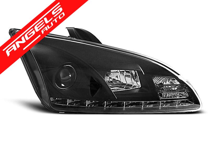 Faruri LED compatibile cu Ford FOCUS 2004-2008 Black Design - imagine 2