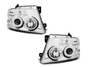 Faruri Angel Eyes compatibile cu Ford F150 MK11 2004-2008 Crom