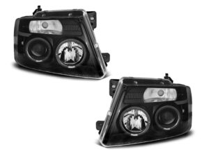 Faruri Angel Eyes compatibile cu Ford F150 2004-2008 Black