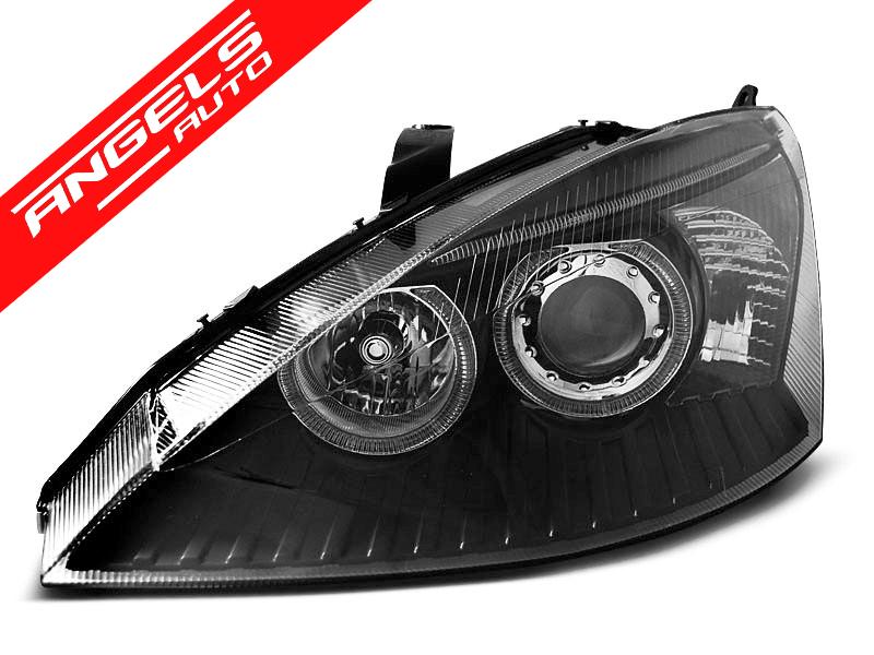 Faruri Angel Eyes compatibile cu Ford FOCUS 1998-2001 Black - imagine 3