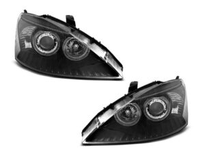 Faruri Angel Eyes compatibile cu Ford FOCUS 1998-2001 Black