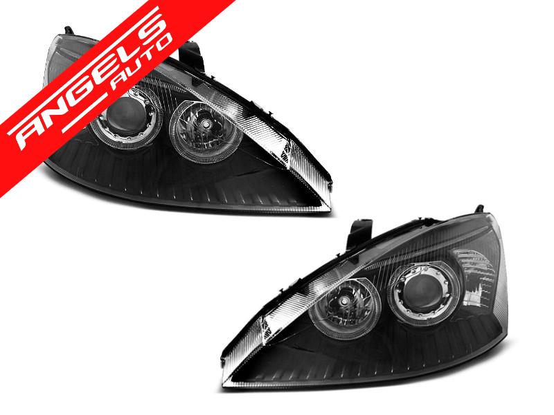 Faruri Angel Eyes compatibile cu Ford FOCUS 1998-2001 Black