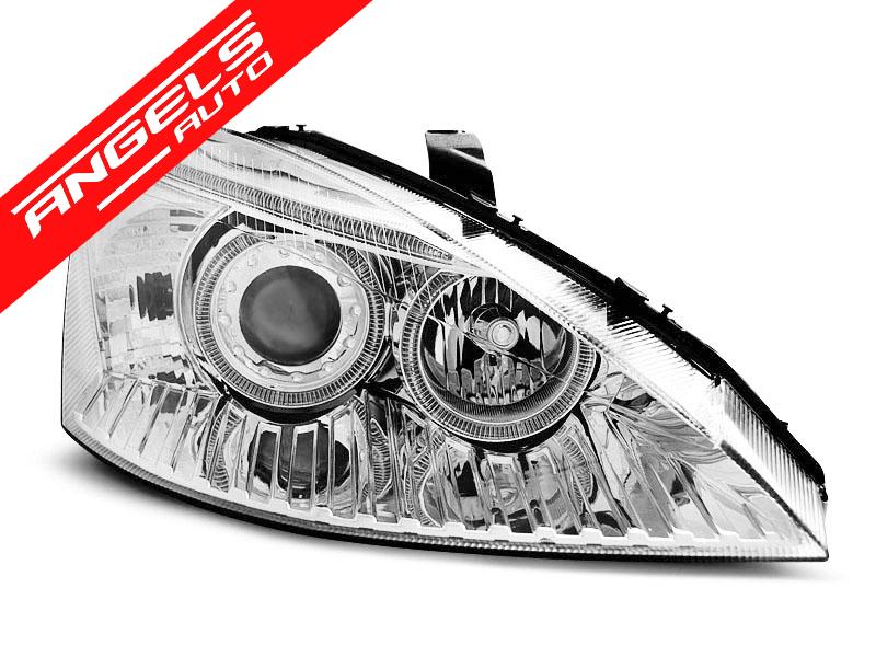Faruri compatibile cu Ford FOCUS 11.01-10.04 ANGEL EYES CHROME - imagine 2